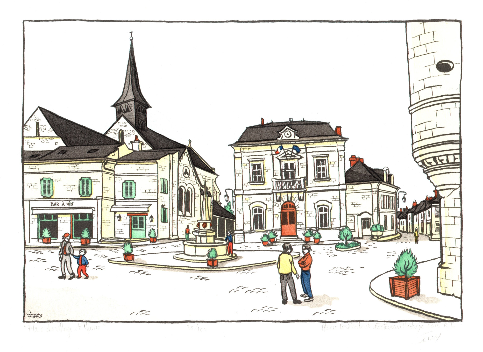 Place village Fontevraud